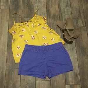 LOFT purple chino short size 2